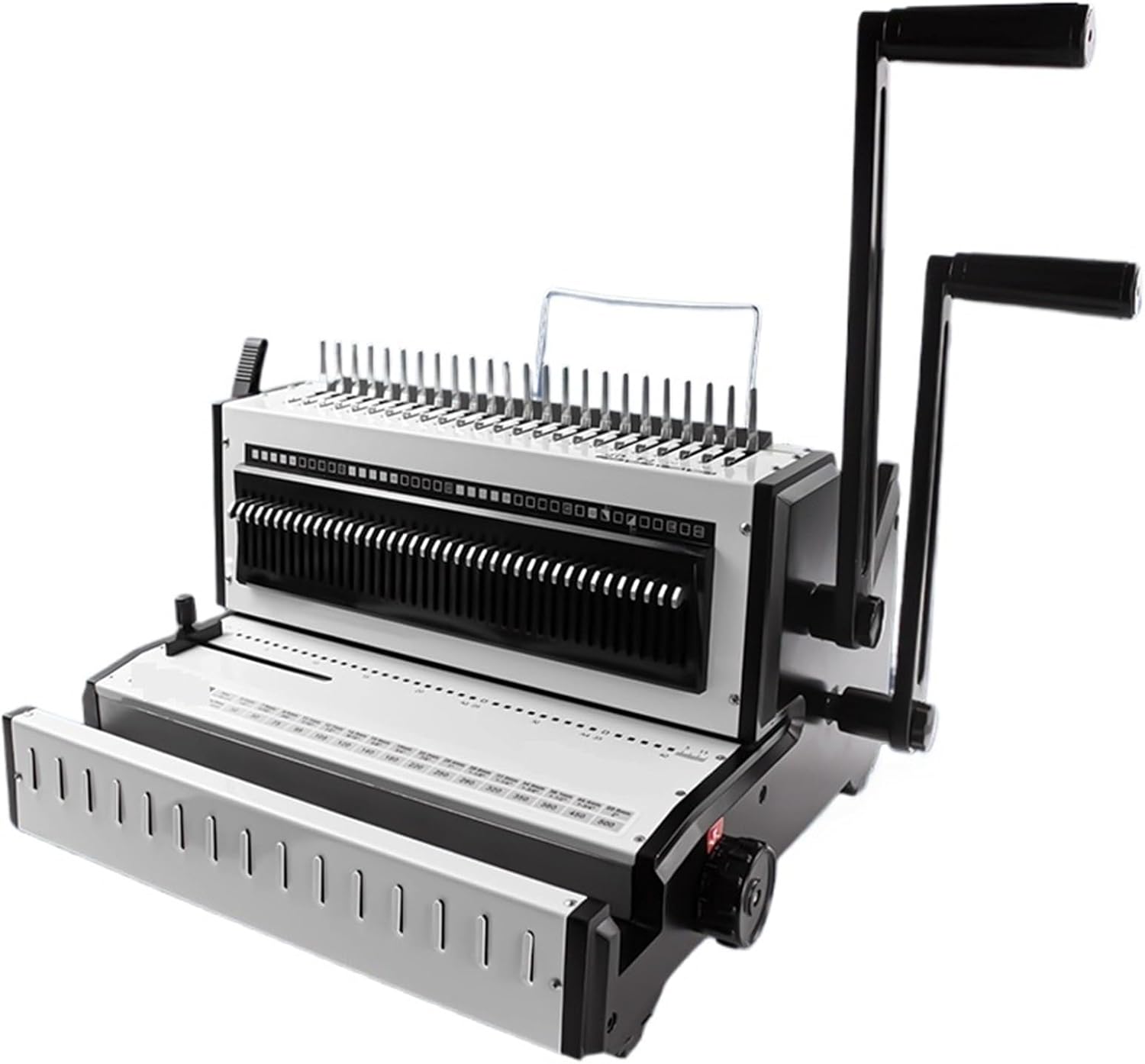 Binding Machine, 3-in-1 Plastic Ring/Metal Ring Binding Machine Comb-Style Punching Machine for Plastic/Metal Rings 2:1 Metal Ring Binding Machin