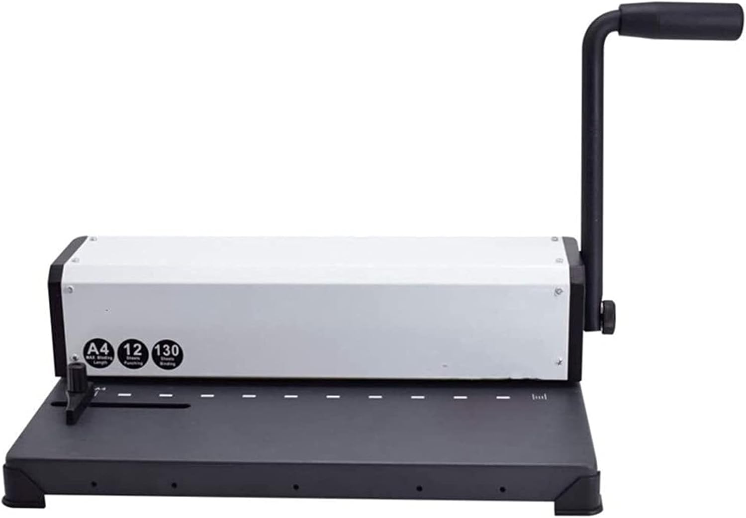 JKSVTF Heavy Duty Bookbinding Machine Durable Ten Hole Clip Binding Punching Machine Manual Paper Punching Machine Financial Voucher Binding Machine for Office