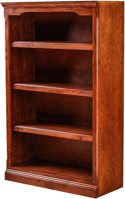 FOREST DESIGNS Traditional Alder Bookcase: 30W X 84H X 13D Chestnut Oak