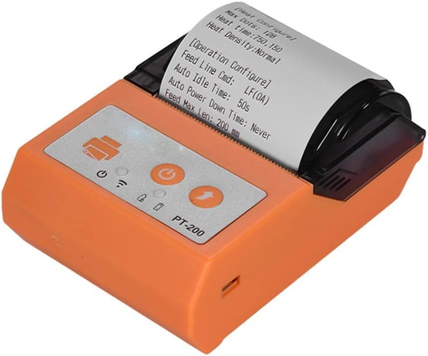 JSEIAJB Portable BT 58mm Receipt Thermal Printer Mini Personal Bill Printer Compatible with ESC/POS Print Commands Set