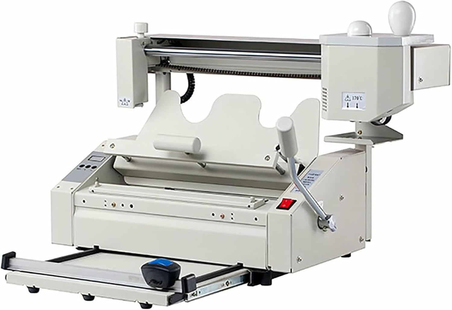 AFLEPCBRQ Hot melt Glue Binding Machine with Digital Temperature Control, with milling Spine Rough Binding Machine,for Paper Books, Photo Albums, notebooks