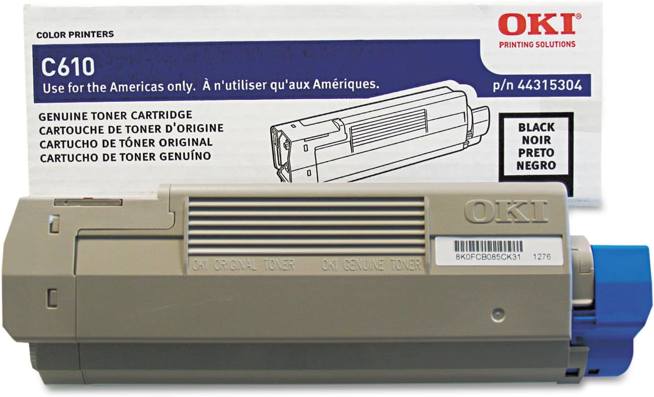 OKI Data 44315304 Toner Cartridge (Black) in Retail Packaging