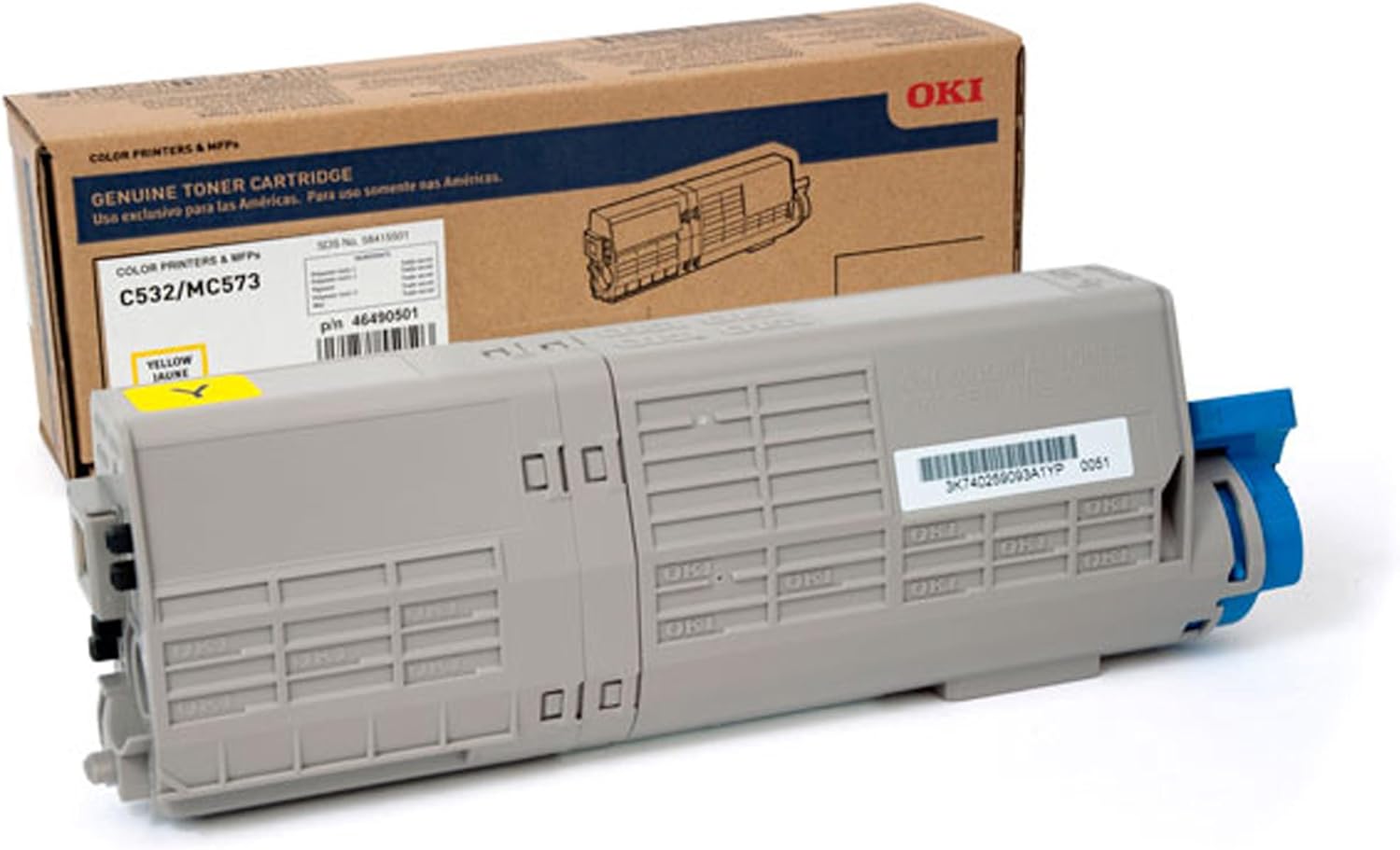 Oki Data 3K Yellow Toner Iso for C532 / Mc573
