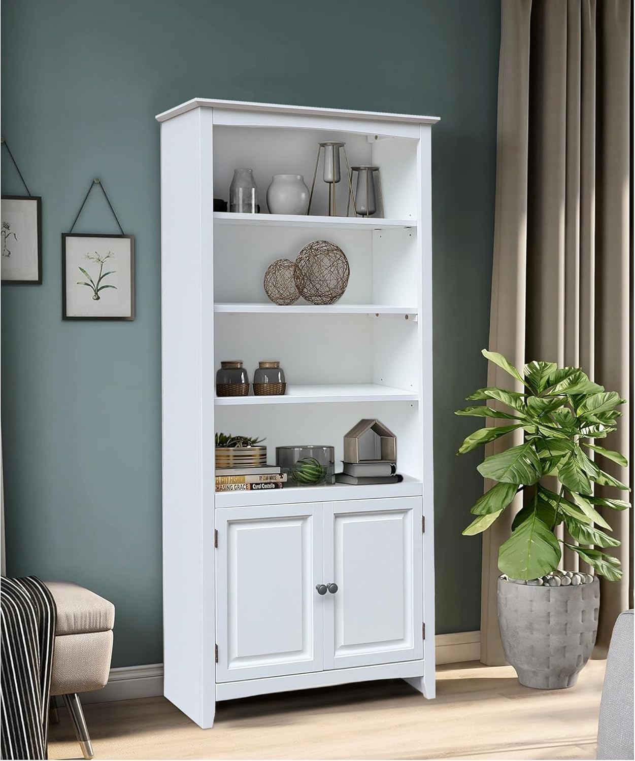 Solid Wood Shaker Bookcase - 72
