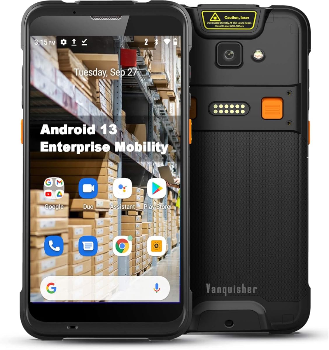 Vanquisher Rugged Enterprise PDA Android Barcode Scanner H66, 5.5