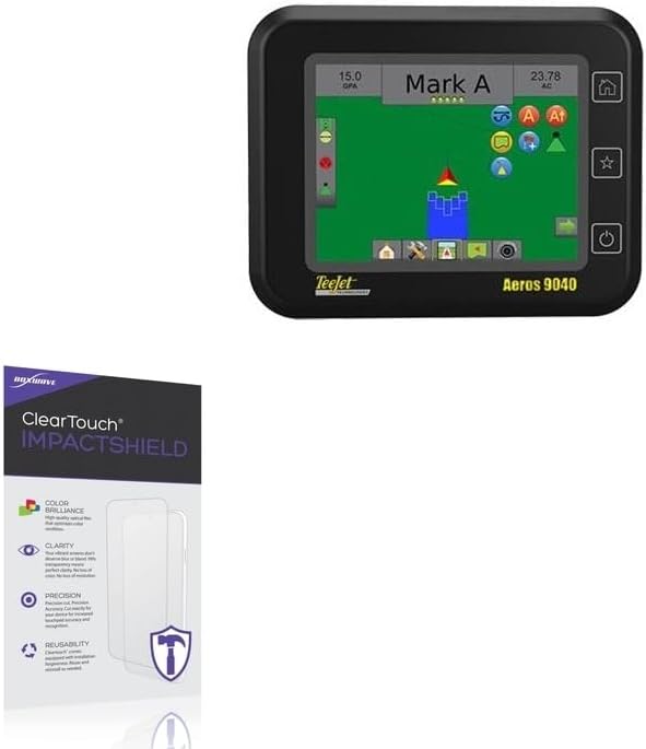 BoxWave Screen Protector Compatible with Teejet Aeros 9040 - ClearTouch ImpactShield (2-Pack), Impenetrable Screen Protector Flexible Film
