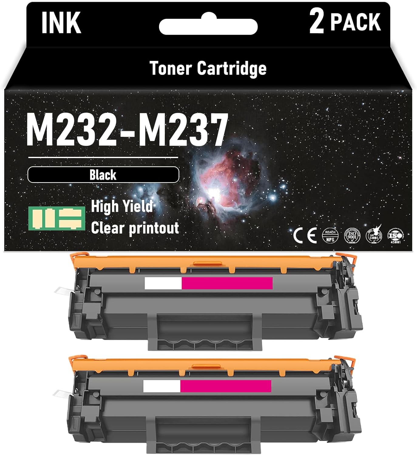 BINGDONGGUAN M232-M237 High Yield Black 2600 Pages Toner Cartridge Compatible for HP Compatible Replacement for HP Laserjet MFP M232-M237 M232e-M237e Printers,2-Pack