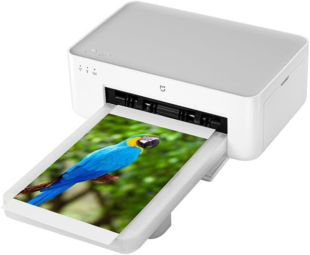 XIAOMI Instant Photo Printer 1S Set - Desktop Photo Printer, High-Resolution Image Quality, 6-inch/3-inch Photographic Paper and Ribbon Set, Instant Printing from Smartphone or Computer