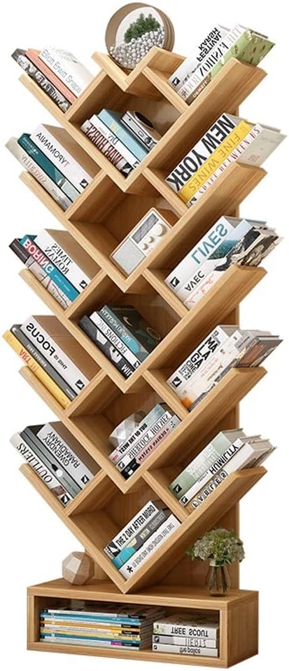 wAxd Rotating Bookshelf Display Shelf Modern Bookcases Living Room Storage Rack Bedroom Children's Bookshelf Simple Bookshelf Racks Perfect and Practical