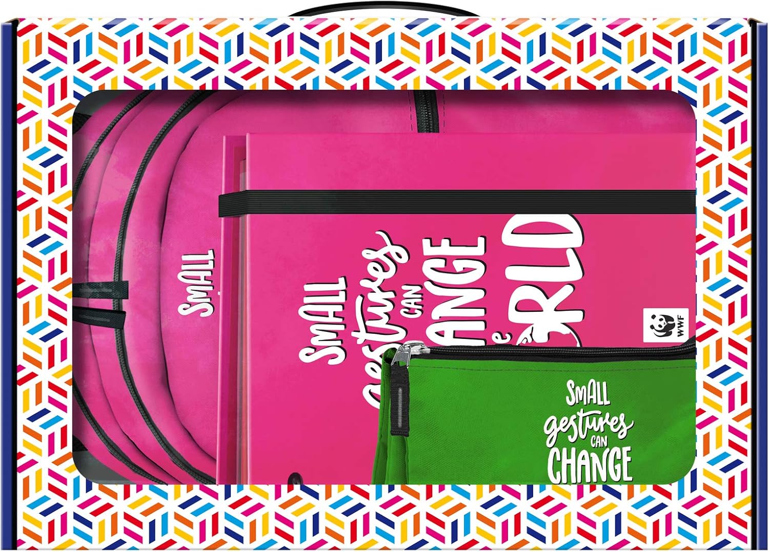 Pack Backpack, Replacement Ring Binder and Pencil-case - WWF - World