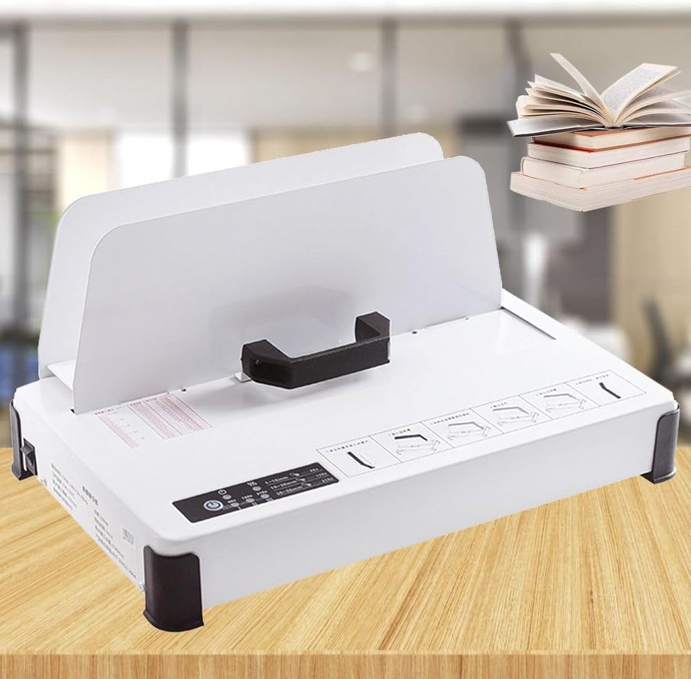 Hot Melt Book Binder Electric Thermal Binding Machine for A3 A4 A5 A6 Documents, 1-50MM Binding Thickness, 500 Sheet Capacity, Ideal for Invoice & Contract Binding