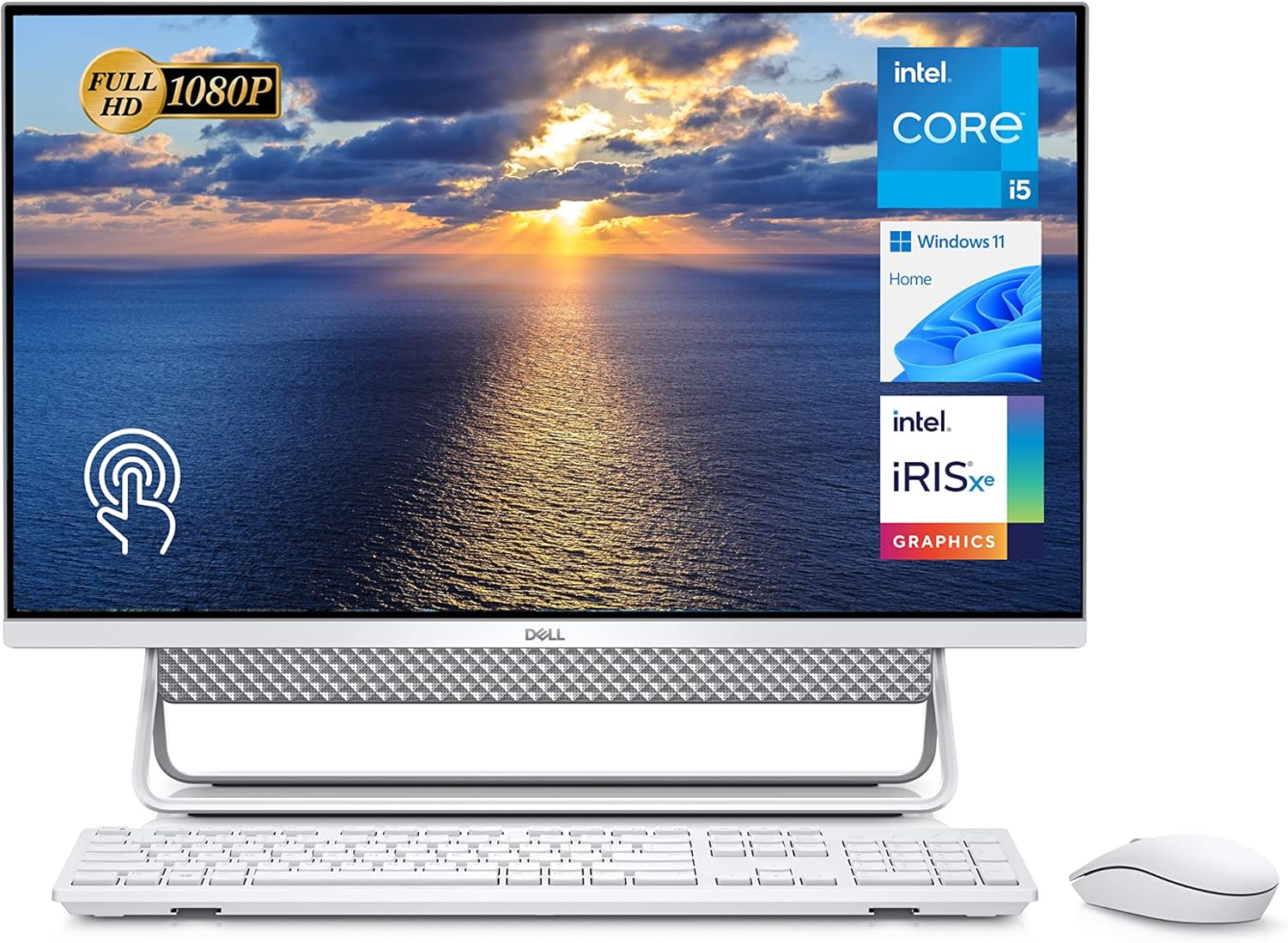 DELL Inspiron 24 5000 All-in-One Business Desktop, 23.8â€ FHD Touchscreen, Intel i5-1135G7, 16GB DDR4 RAM, 1TB SSD, Webcam, Wi-Fi 6, HDMI, Wireless Keyboard&Mouse, Win11 Home, Silver