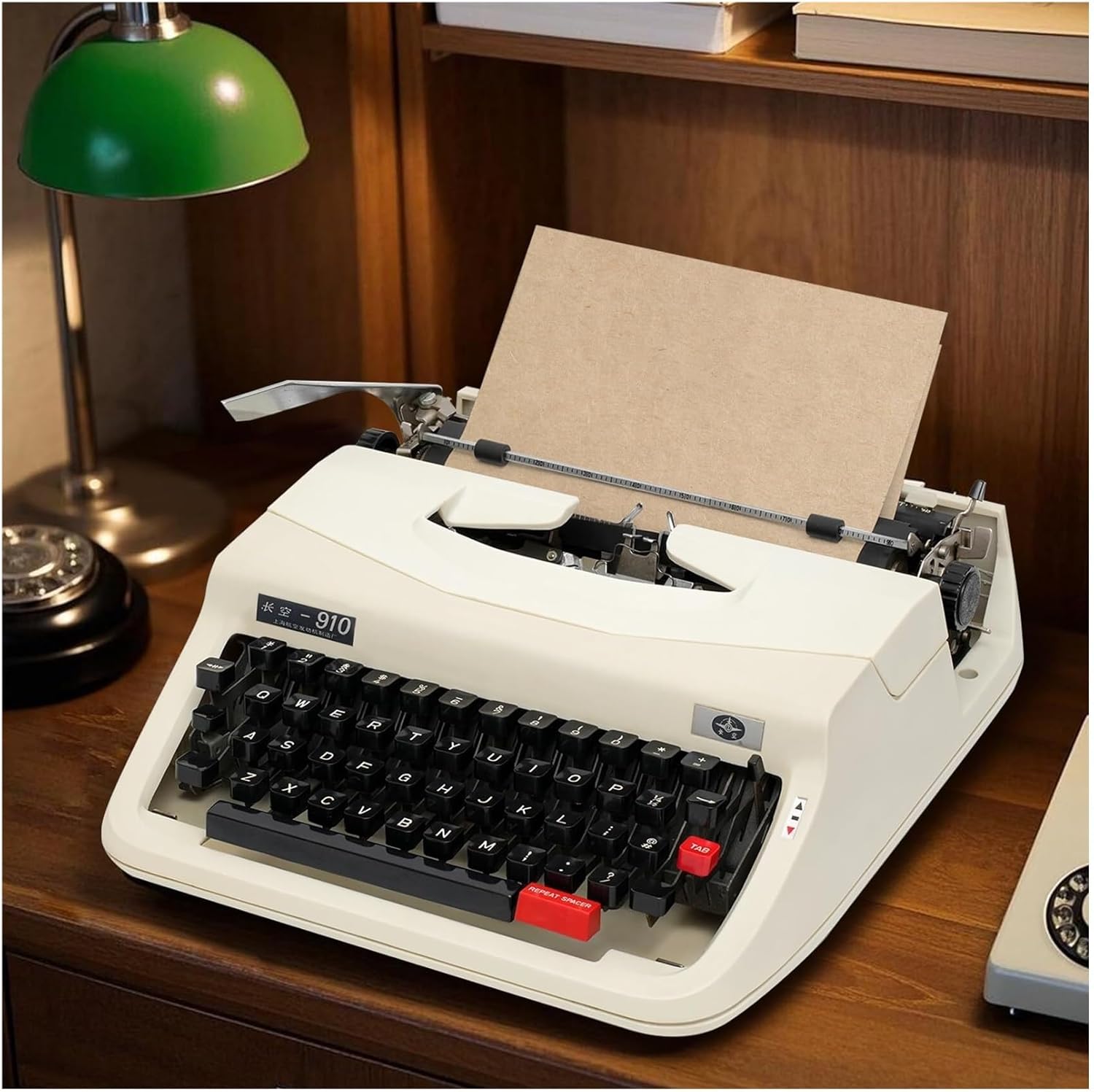 Retro Old-Fashioned Manual Typewriter, Typewriters for Writers for Home Office Study Room Desk Portable Vintage Mechanical Typewriter