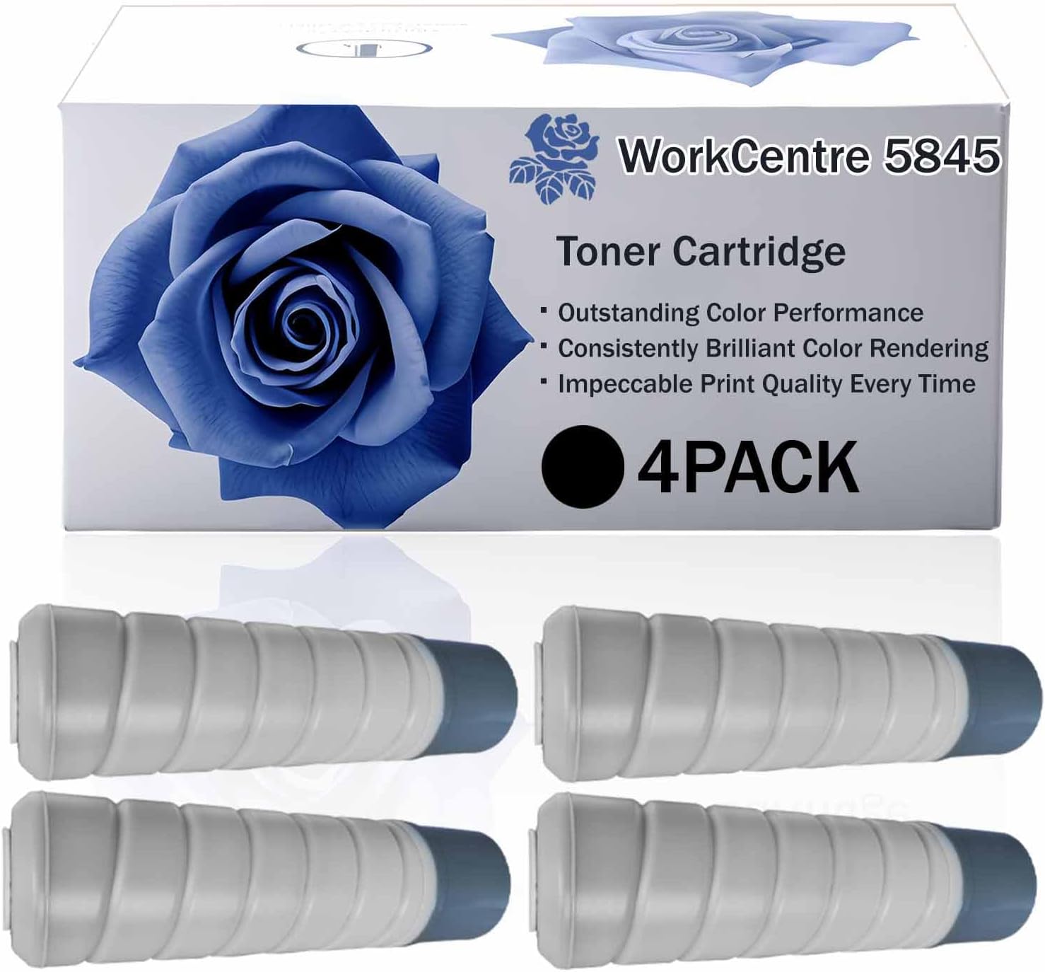 WorkCentre 5845 High Yield Toner Cartridge Compatible for Xerox WorkCentre 5845 5855 5865 5875 5890 Printer, Premium Print Performance for Your Office Needs, 38000 Pages (BK-4PACK)