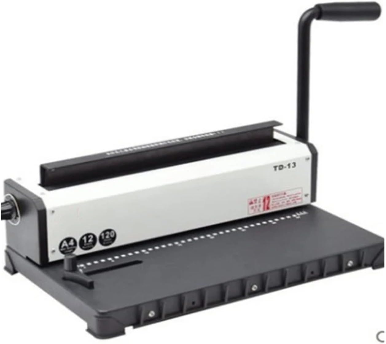 Binding Machines, TD-13 Manual Spiral Binding Machine Metal Paper Book File Punching and Binding One Iron Ring Book Binding Office Supplies