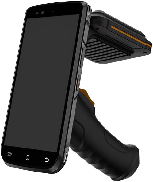 Rugged PDA 6 Inch, Android Barcode Scanner UHF RFID Reader 4G LTE Data Terminal Android 12.0, 1D 2D QR Scanner Mobile Computer Wi-Fi Bluetooth GPS Inventory Stock Control