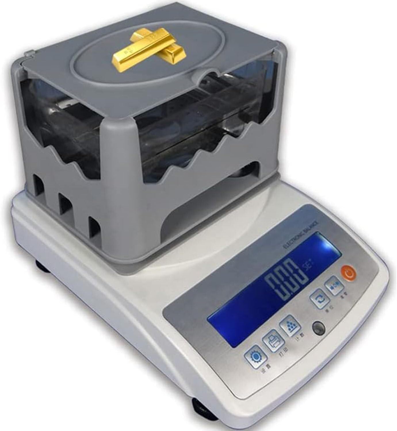 Electronic Solids Density Meter Precious Metal Solids Purity Analyser with Precious Metal and Purity Density Meter Metals Testing Machine with Electronic for Laboratory Jewelry Store Bank