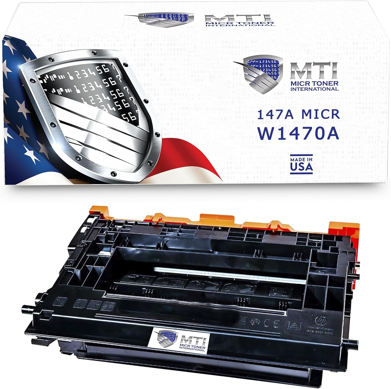 MICR Toner International 147A MICR Toner W1470A Modified New OEM Cartridge HP LaserJet Enterprise M610n M611dn M611x M612dn M612x MFP M634h M635fht M635h Check Printer Cartridge