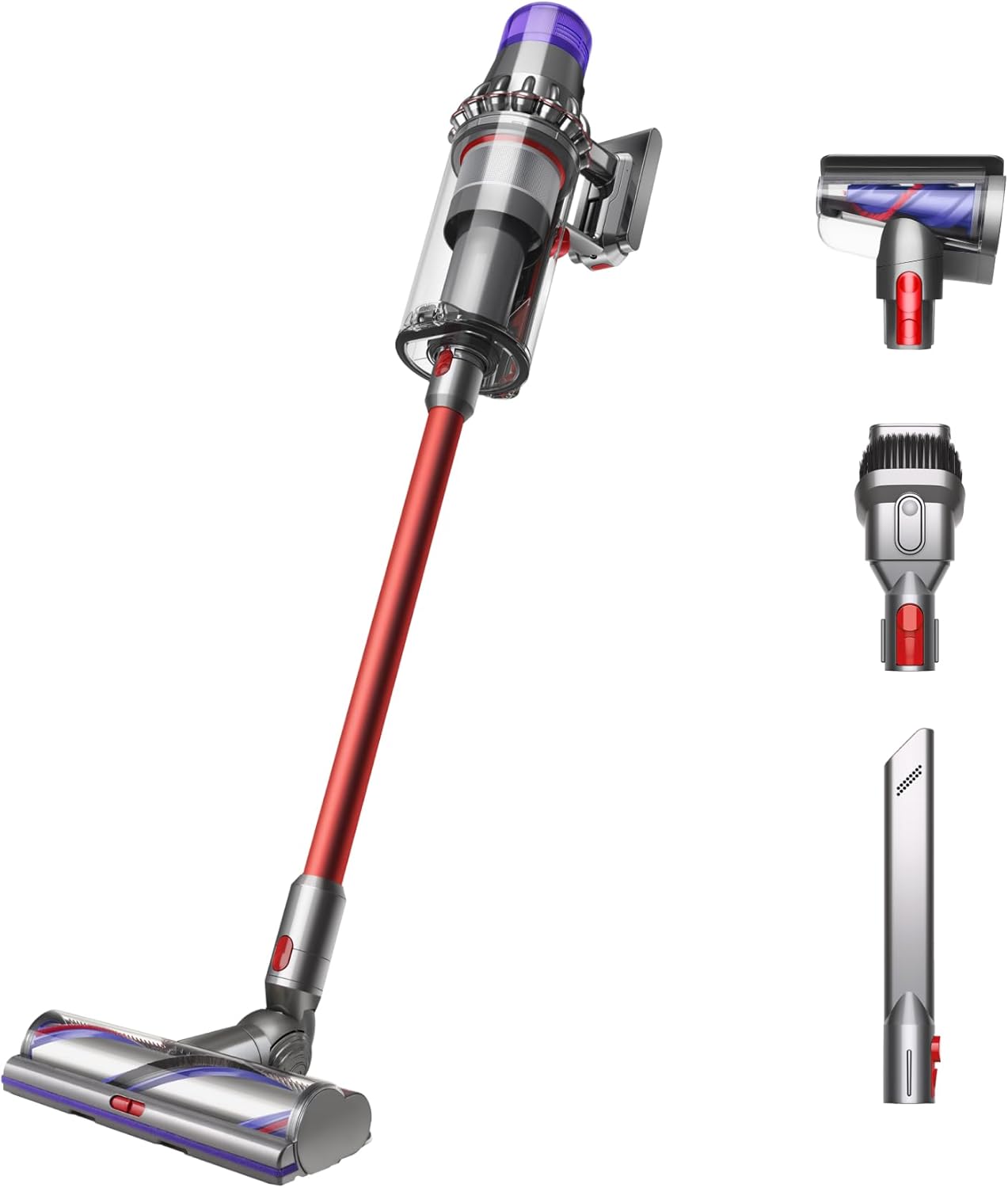 Dyson SV29 Outsize Cordless Vacuum Cleaner | Nickel/Red | Refurbished