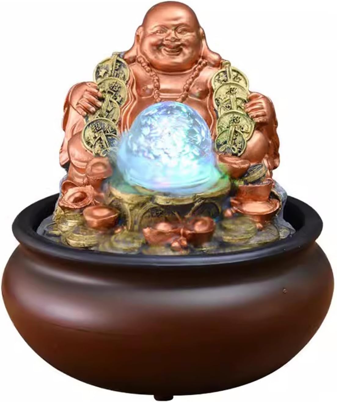 Tabletop Fountain Flowing Water Decoration Fountain Chinese Style Rockery Home Decoration Gift Office Opening Desktop Decoration Water Fountain (Color : 02) (9)