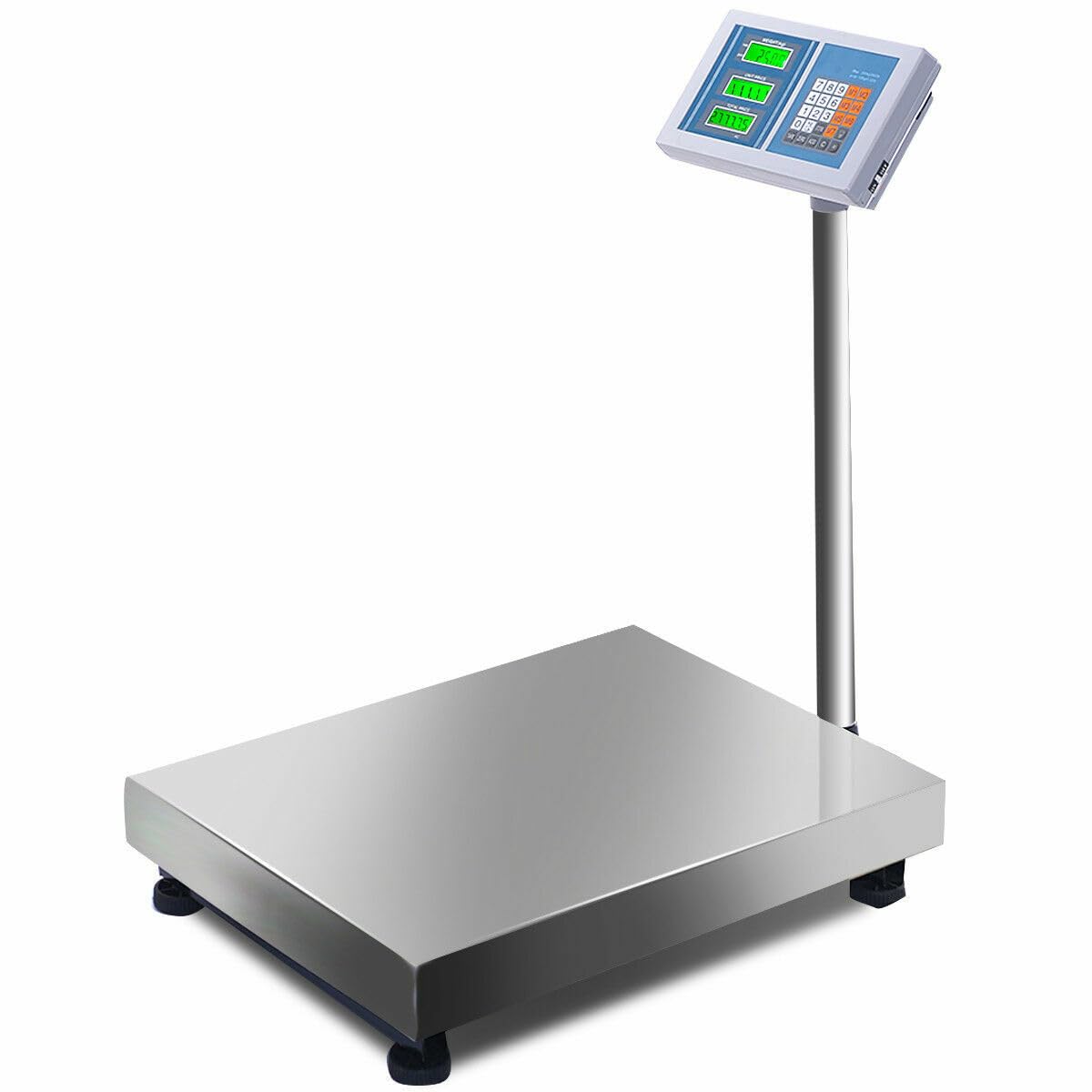 660 lbs.Digital Weight Shipping Platform Postal Floor Scale Backlit LCD Display