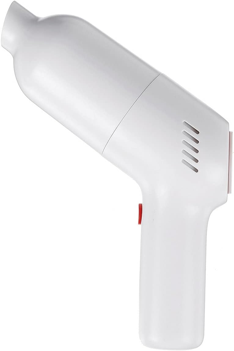 Vacuum Cleaner Handheld Car Vacuum Cleaner Suction Wet Dry Car Home Vacuum Cleaner (Color : White)