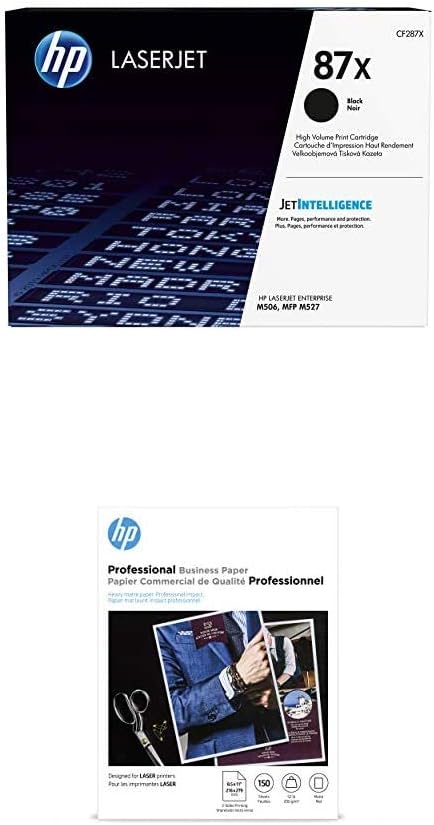 HP 87X Black High Yield Toner Brochure, 8.5x11, 150 shts, Professional