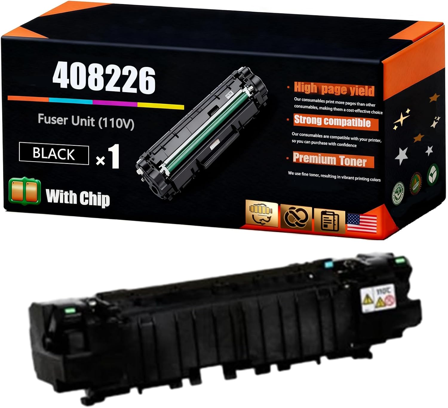 408226 Fuser Unit (110V) Compatible for Ricoh SP C352DN C352 C360DNW C360SNW C360SFNW C360SNWTD C361SFNW Aficio SP C352 SP Printers (1 Pack Black)