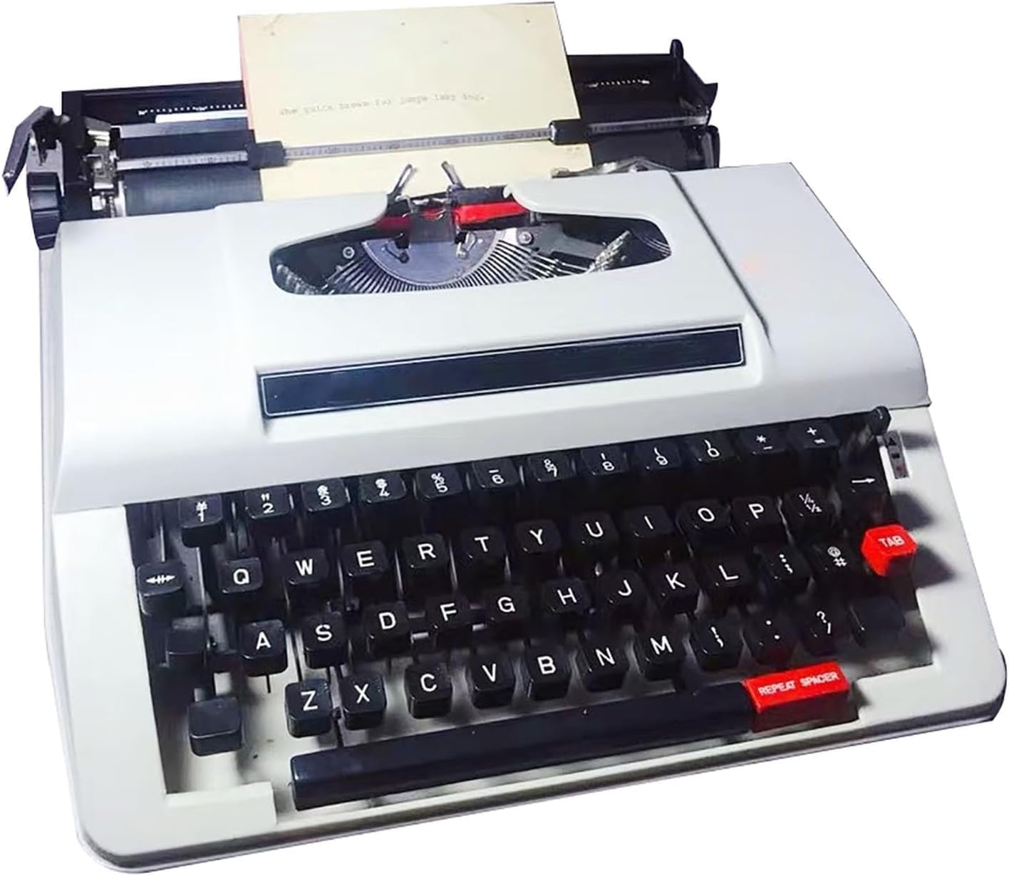 ZHZHZ Manual Typewriter Portable Mechanical Notes Letters Creative Writing Writers Literary White
