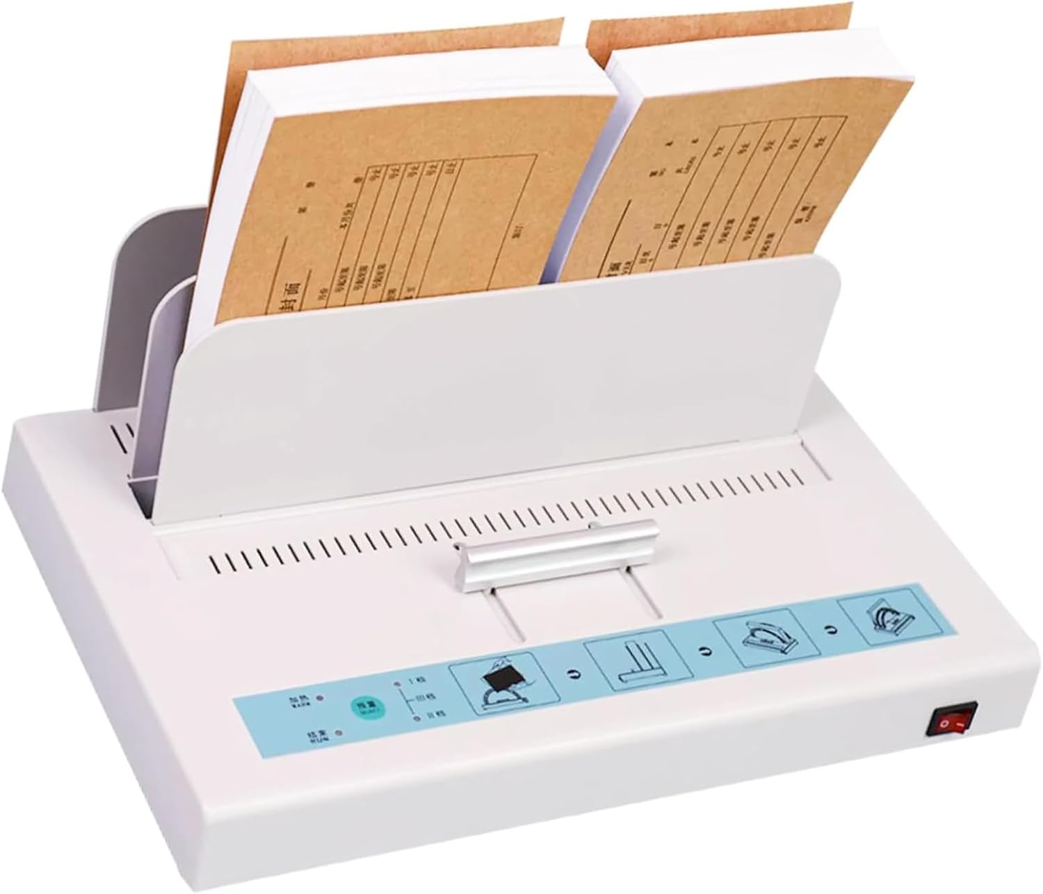 JKSVTF Thermal Binding Machine, Electric Hot Melt Binding Machine, PTC Ceramic Heating, 1-50MM Binding Thickness Universal Thermal Binding Machine, for Tenders, Insurance Policy Contracts