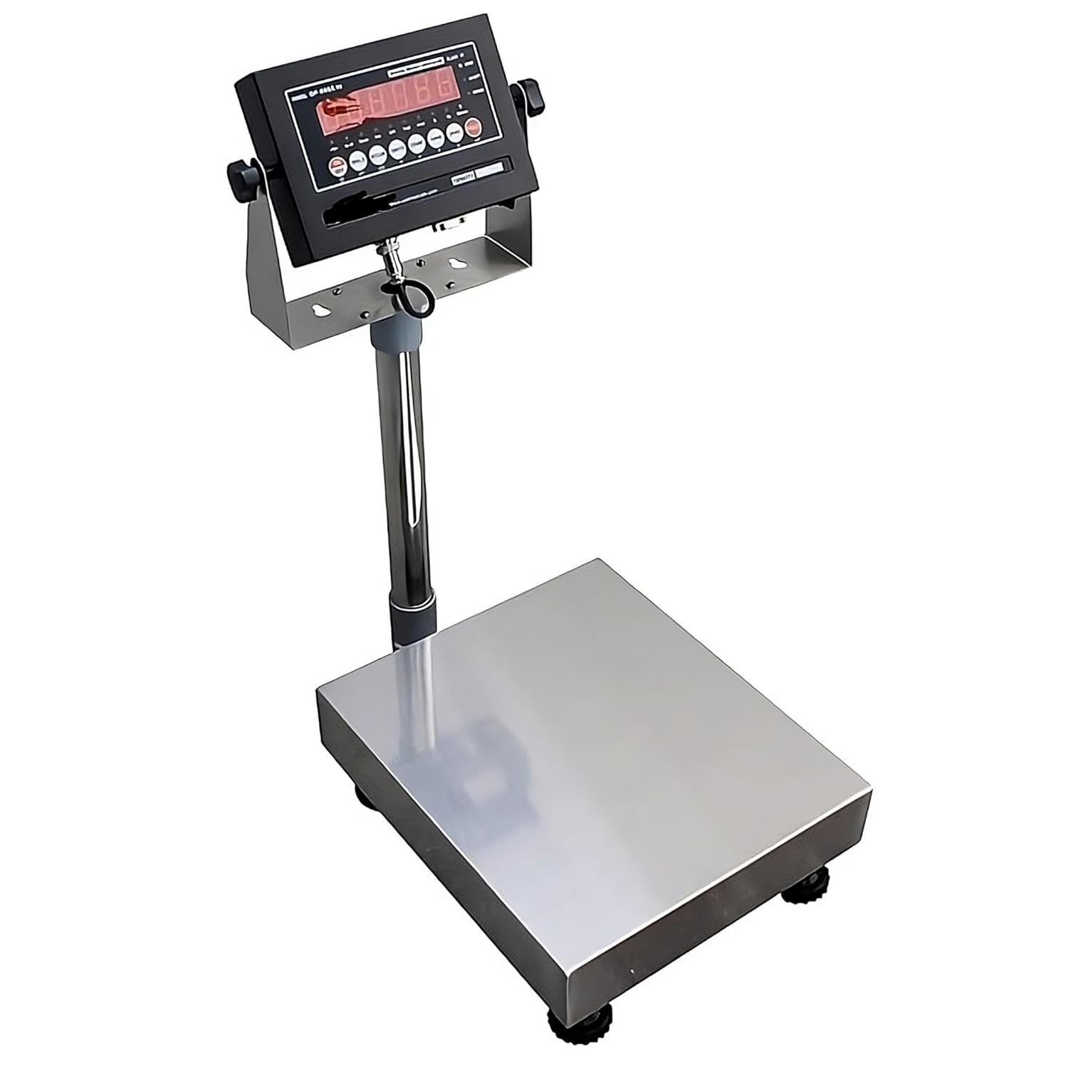 100lb Weight Computing Digital Scale – Heavy Duty Digital Floor Scale for Postal Luggage Shipping Mailing - Durable Coated Steel Platform 12''x12'' w/ 0.02 LB Sensitivity - High-Definition LED Display