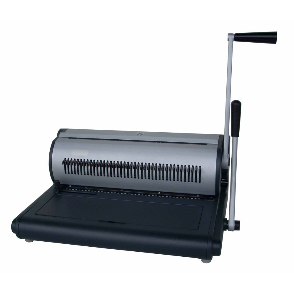 Tamerica TW-3100 Manual Wire Punch & Bind Machines, 3:1 Pitch, 5000 Sheets/Hour Punching Rate, 250 Books/Hour Binding Rate, 3/16