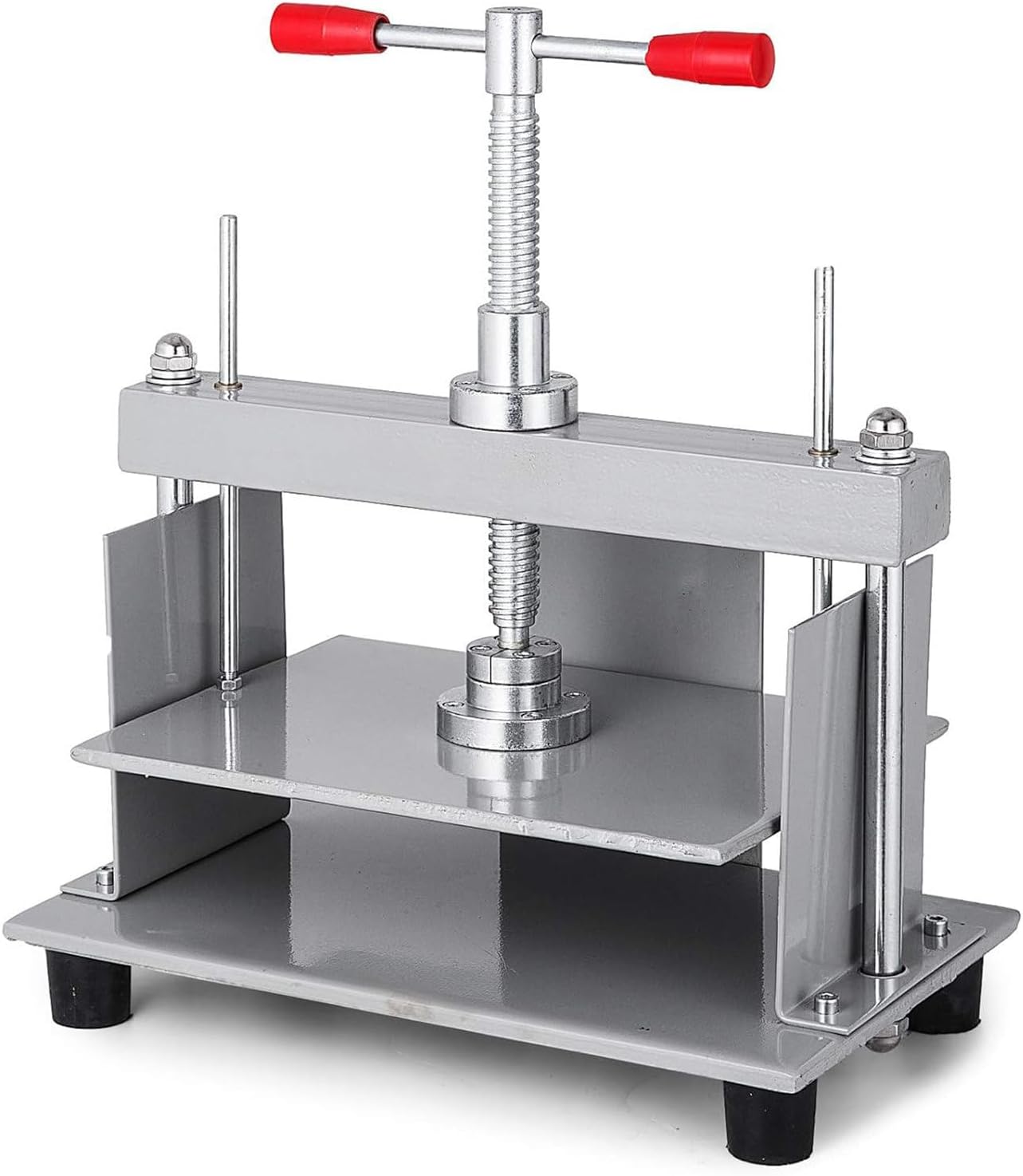 JJENXYYDS Manual Desktop Paper Presses,Book Flattening Machine,1500 kg Pressure Bookbinding Press Machine,with Double Balance Rod,Suitable for All Kinds of Paper Products and Fabrics,A4