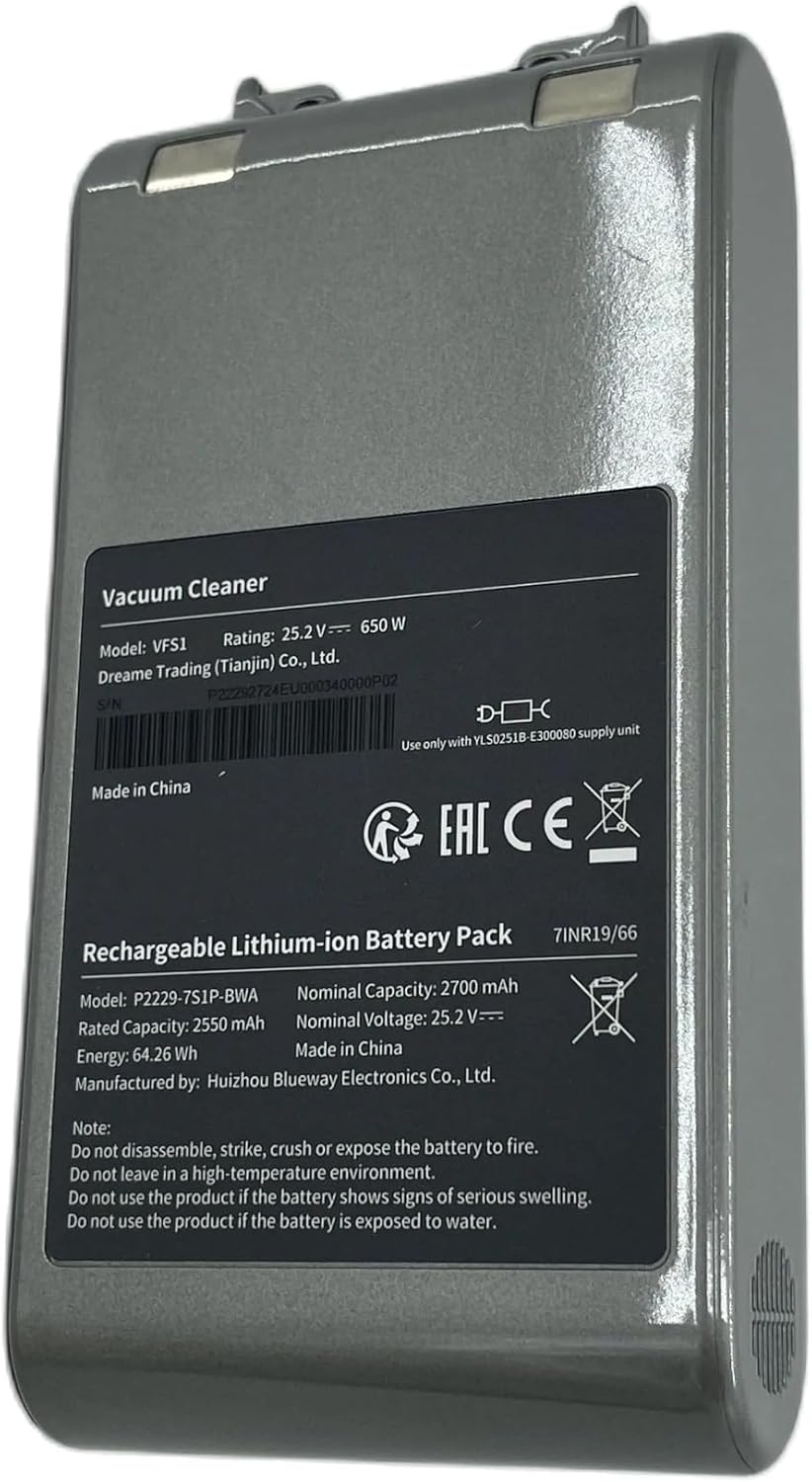 IAQIYOPS V10 VVN3 Handheld Cordless Vacuum Cleaner Replacement Battery，Compatible for Dreame VVN4 V11 V9 XR Accessory Parts (Color : VFS1)