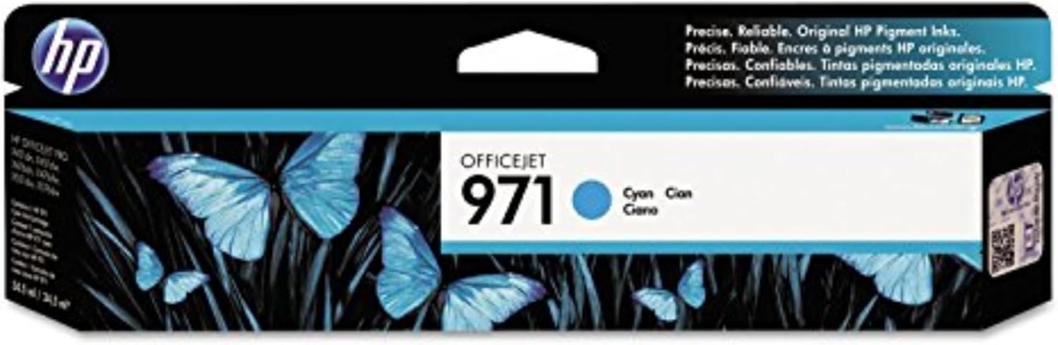 HP 971 | PageWide Cartridge | Cyan | Works OfficeJet Pro X451, X476, X551, X576 | CN622AM
