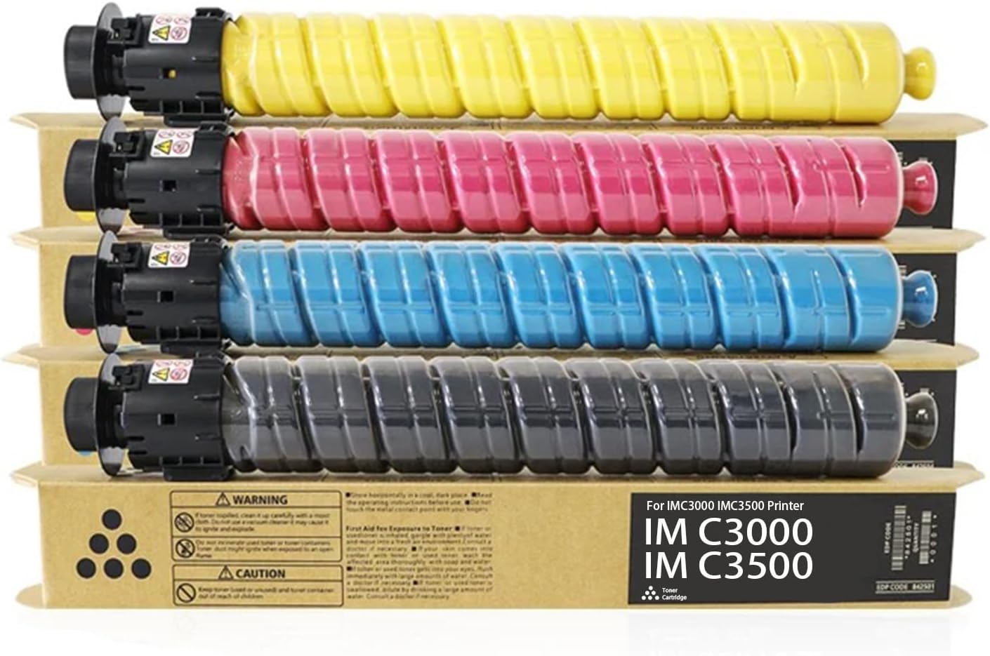 SAIBOYA IM C3000 IM C3500 Toner Cartridge High Yield Replacement for Ricoh IMC3000 IMC2500 842251 842252 842253 842254 Toner for Ricoh Savin Lanier IM C3000 IM C3500 Printer Toner (4 Pack)