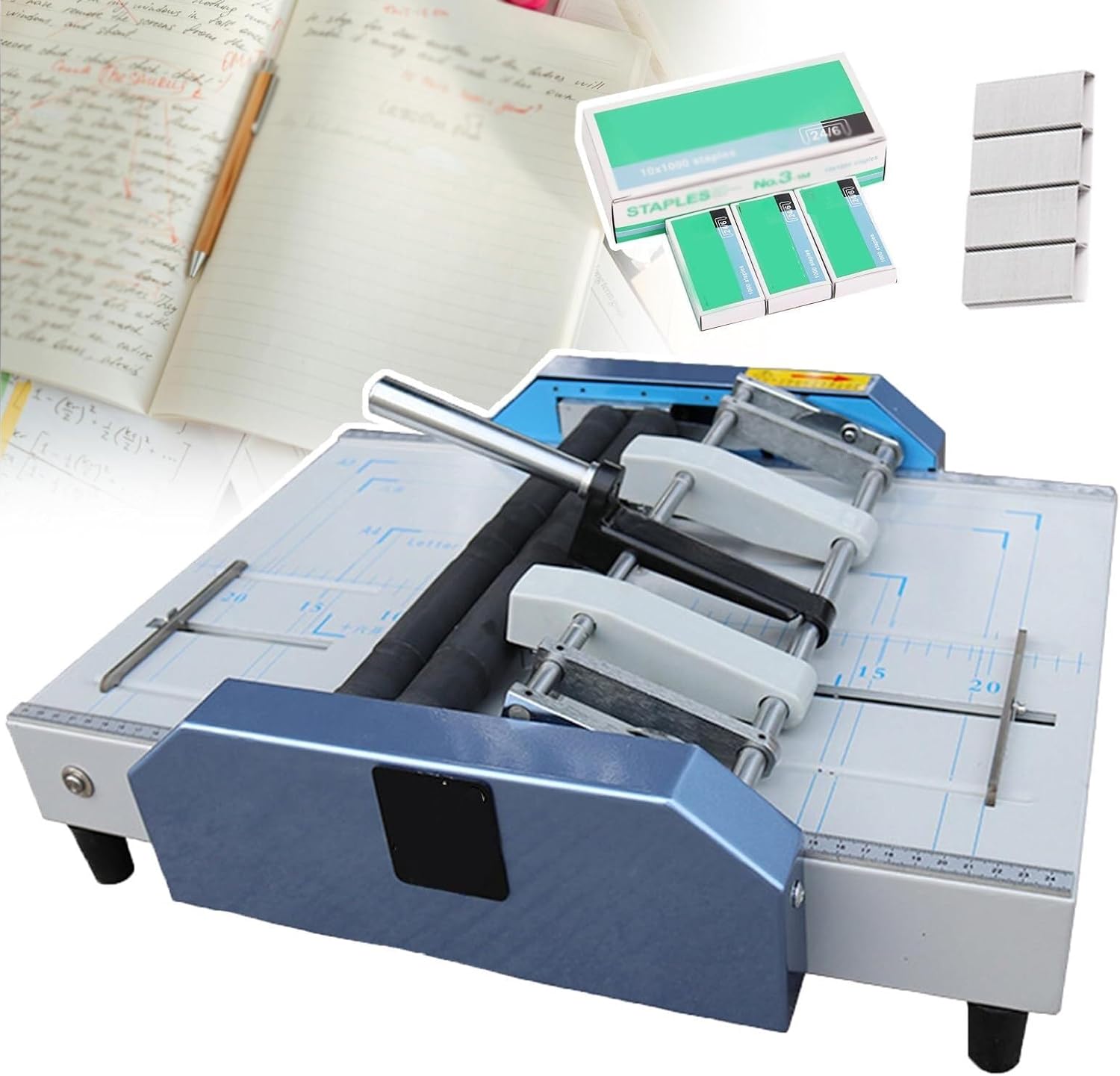 Paper Folding and Binding Machine,A3 Booklet Binding & Folding Machine/with Self-Locking,Schools Print Stores, Offices