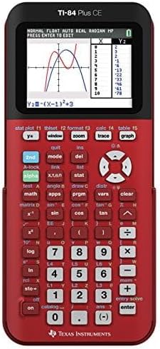 84PLCE-TBL-1L1-ZE Ti84 Plus Radical CE Calculator Red