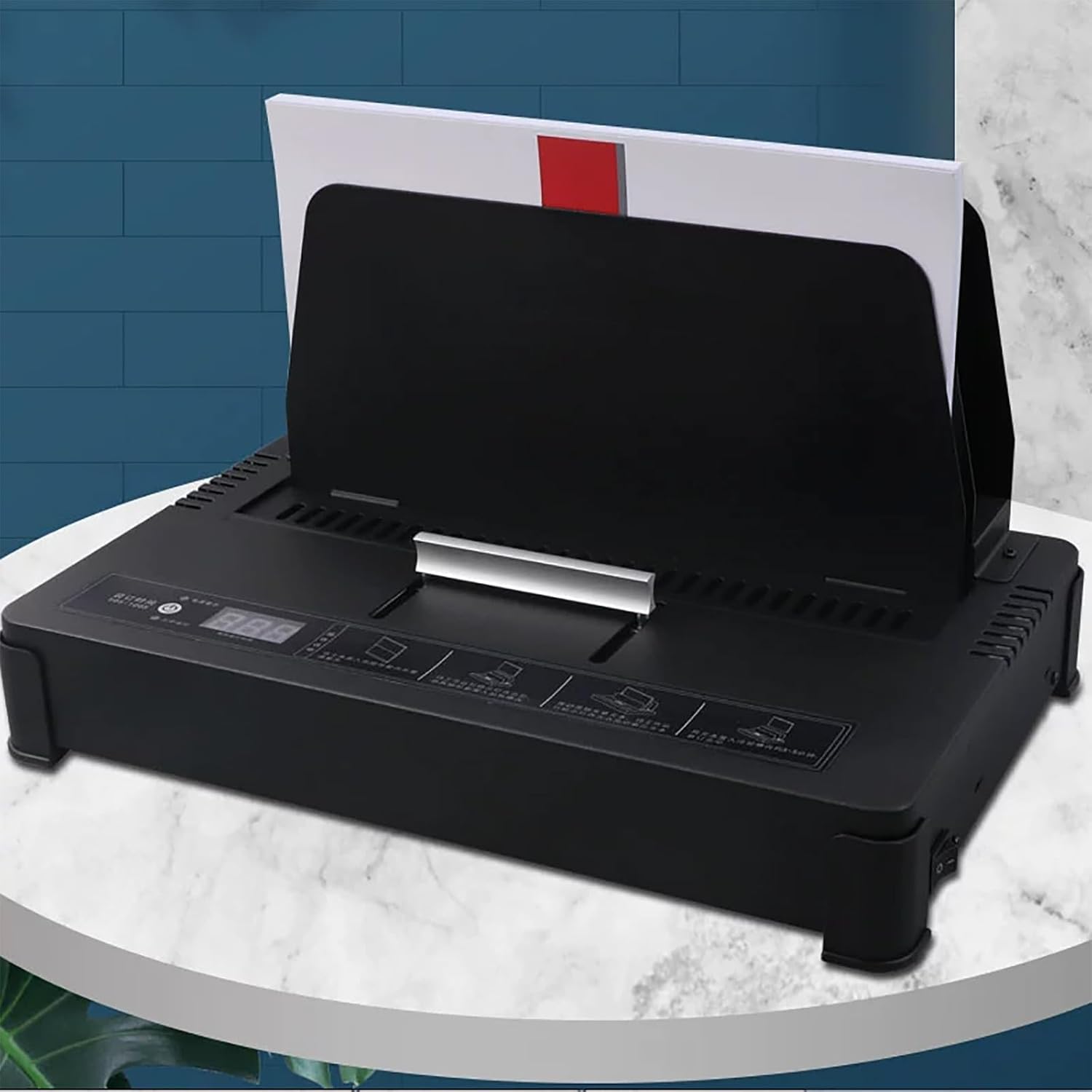 JKSVTF 55MM Electric Thermal Heat Binder, Digital Display Screen Thermal Binding Machine with Built-in Cooling Rack and Dual Fan Cooling System for Tenders, Insurance Policy Contracts, Reports