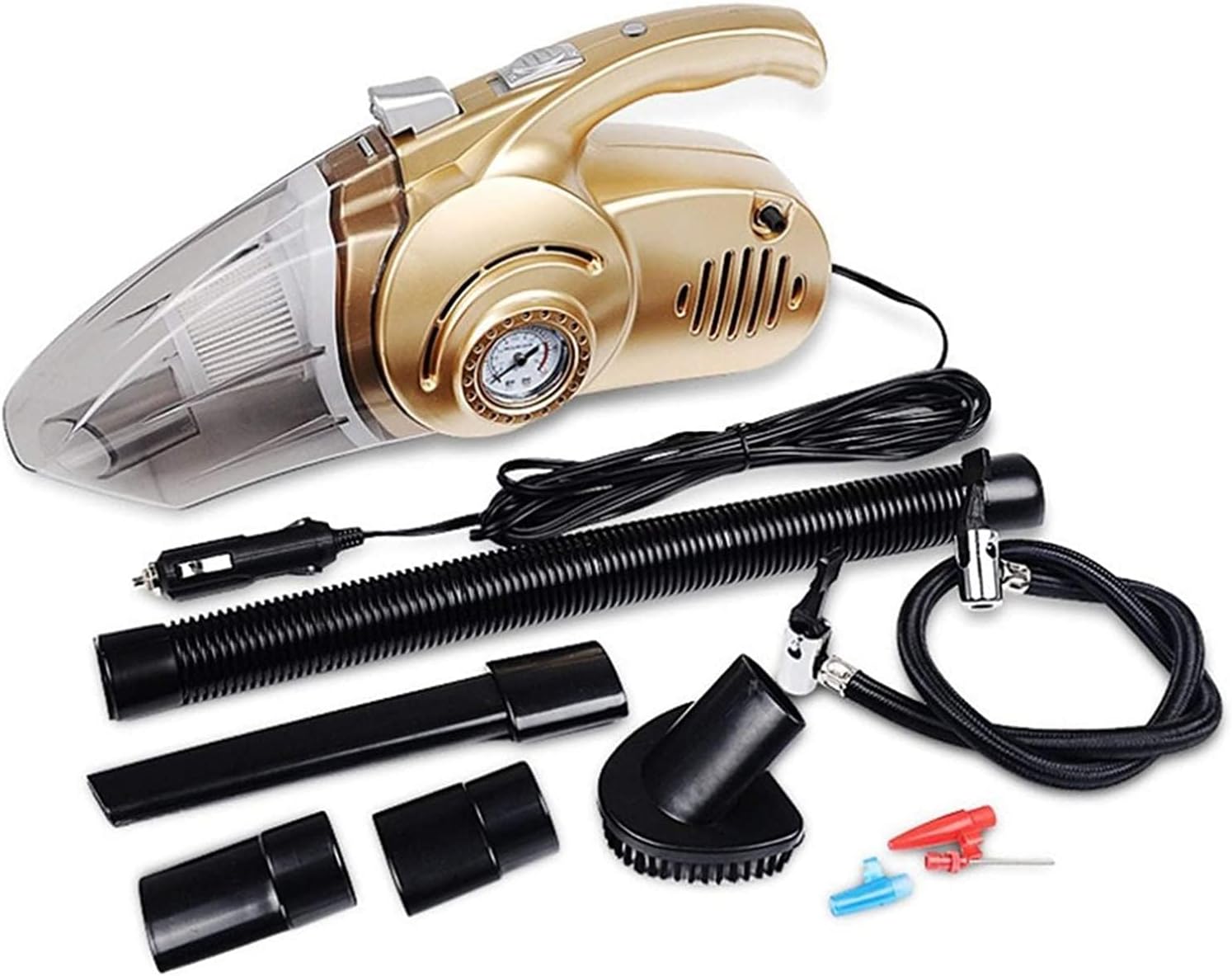 QERMXYRI Portable Handheld Vacuum Cleaner with Handheld Vacuum Cleaner Rechargeable, 4-in-1 Handheld Car Vacuum Cleaner for Home Pet Hair Car Cleaning