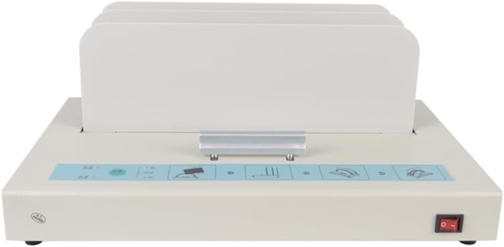 JKSVTF Electric Hot Melt Binding Machine, Document Thermal Binder, PTC Ceramic Heating, Binding Thickness 50mm, with Automatic Clamping Function, for Document Contract Office Supplies