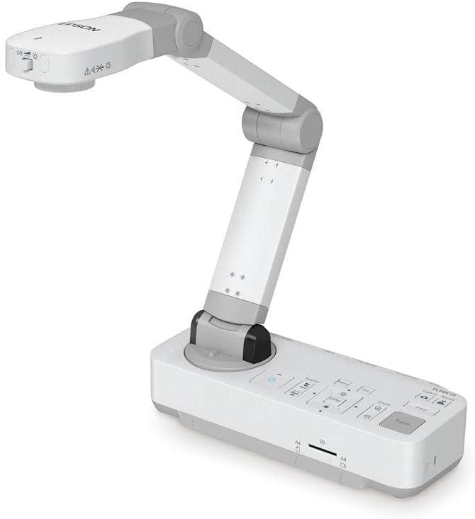 Epson DC-13 High-Definition Document Camera with HDMI, 16x Digital Zoom and 1080p Resolution,White