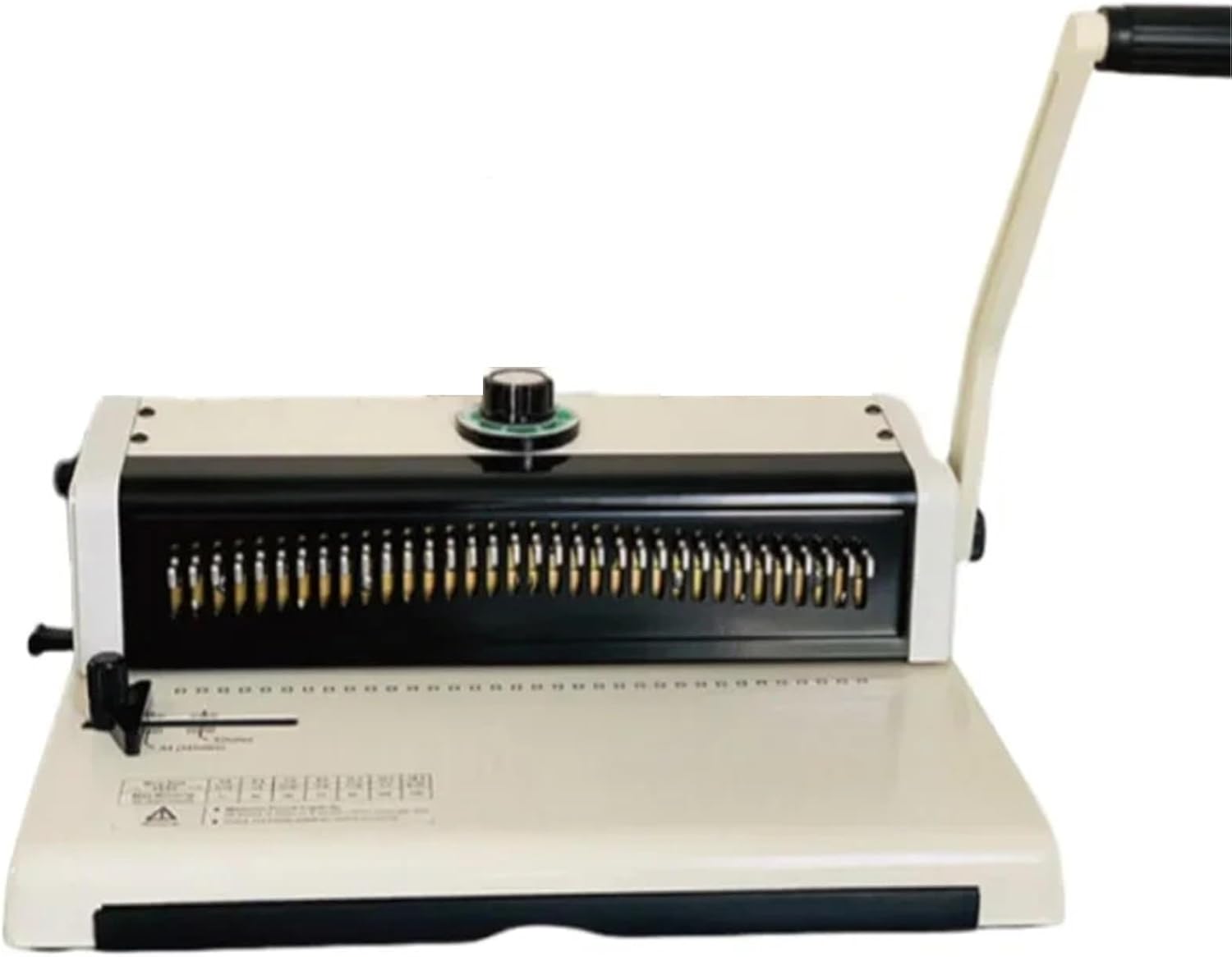 Binding Machine, Double-Loop Binding Machine Iron Loop Binding Photo Album Notebook Desk Calendar Punching Machine Coil Binder Office Electronics