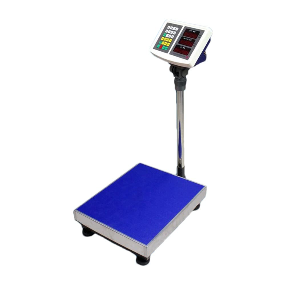 Digital Receiving Scale Platform Industrial Foldable Weight Electronic High-Definition LCD Display Floor for Luggage Shipping Package Computing Postal Shop Weighing (Size : 300kg/20g) (100kg/10g)