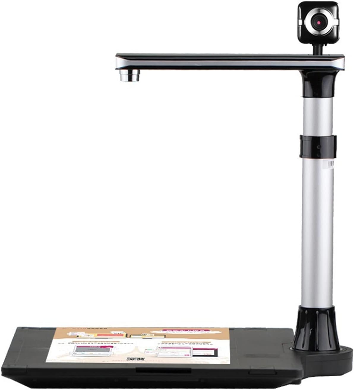 Document Camera Dual-Camera Book Camera Scanner W1200T Pro 1200dpi HD+500dpi A3 Size Fast Scanning for Home/Office/School