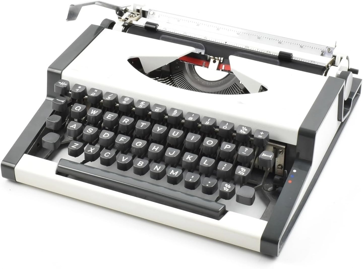 Manual Typewriter - Vintage Machinery Word Processor, Double Ribbon, Includes Outer Box for Notes & Letters, Perfect for Office & Home Use