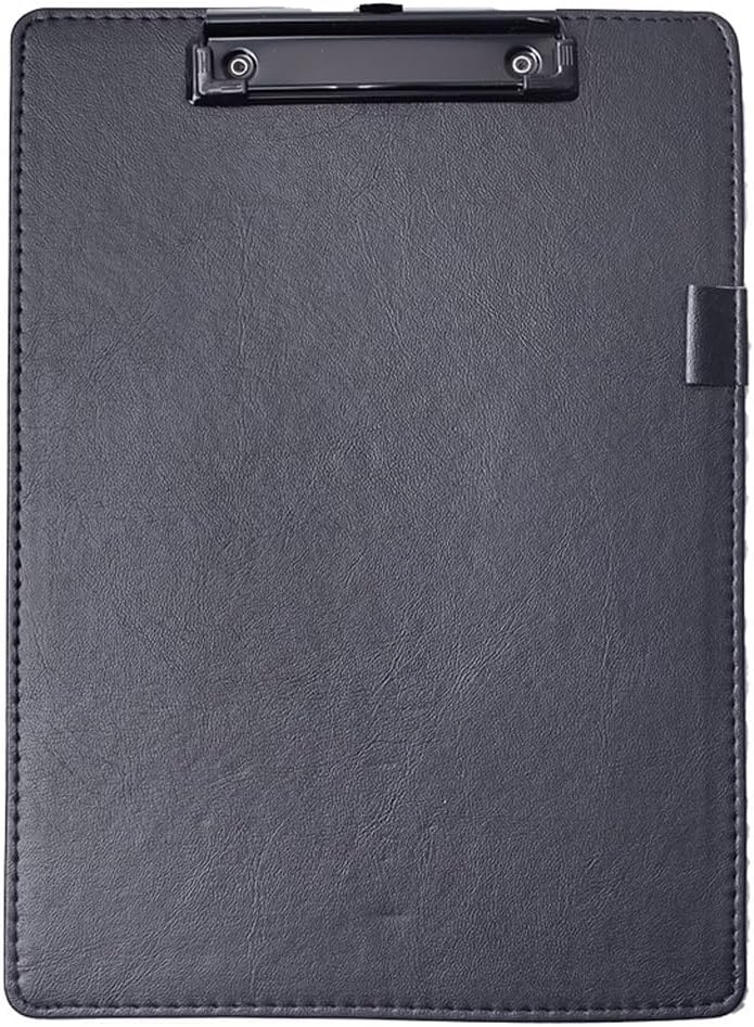 EWUROI Folding Board Clip Stationery 4 Plywood Leather 5 Writing Business Office Club Folder Hard Pad