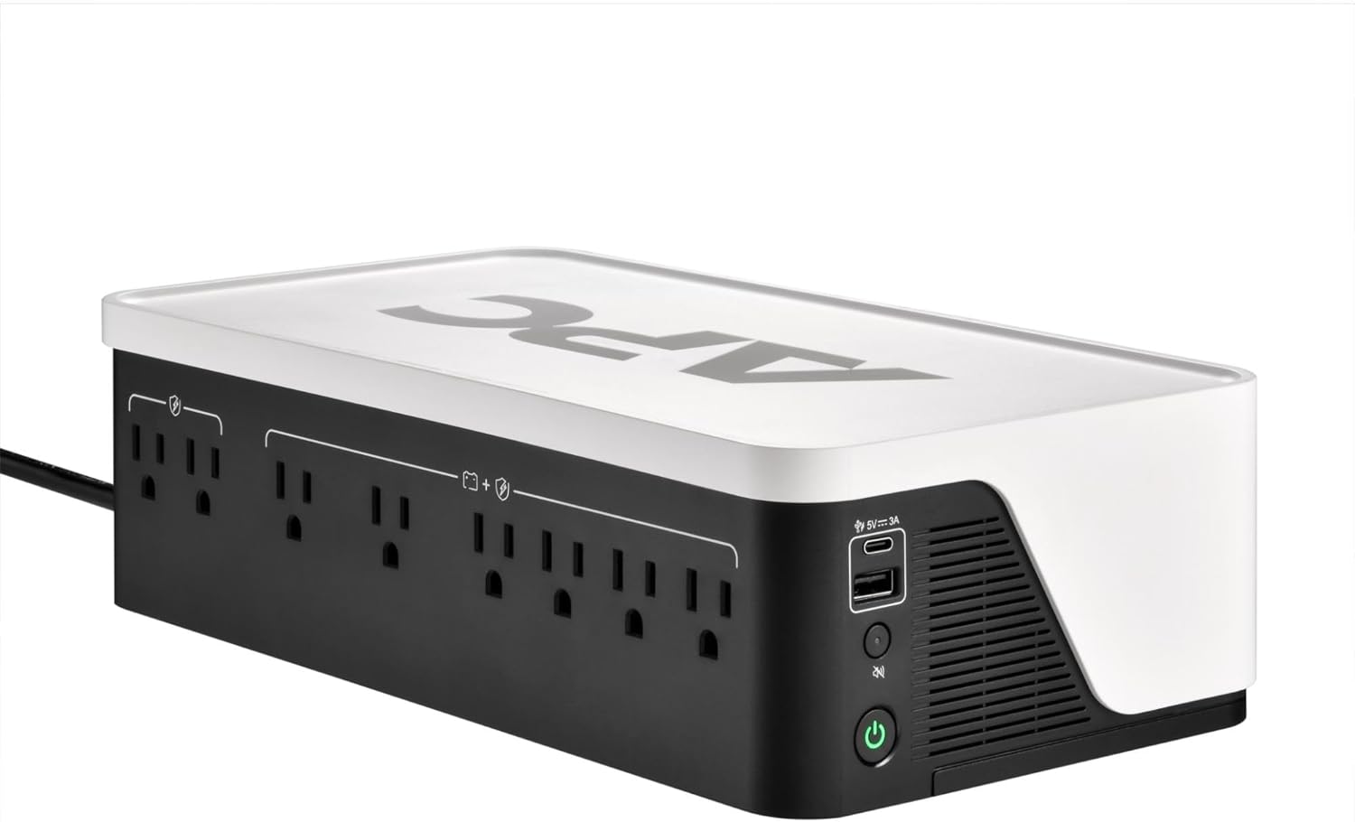 APC UPS Battery Backup, 1050VA UPS with 6 Backup Battery Outlets, Type C USB Charging, BE1050G3 Back-UPS