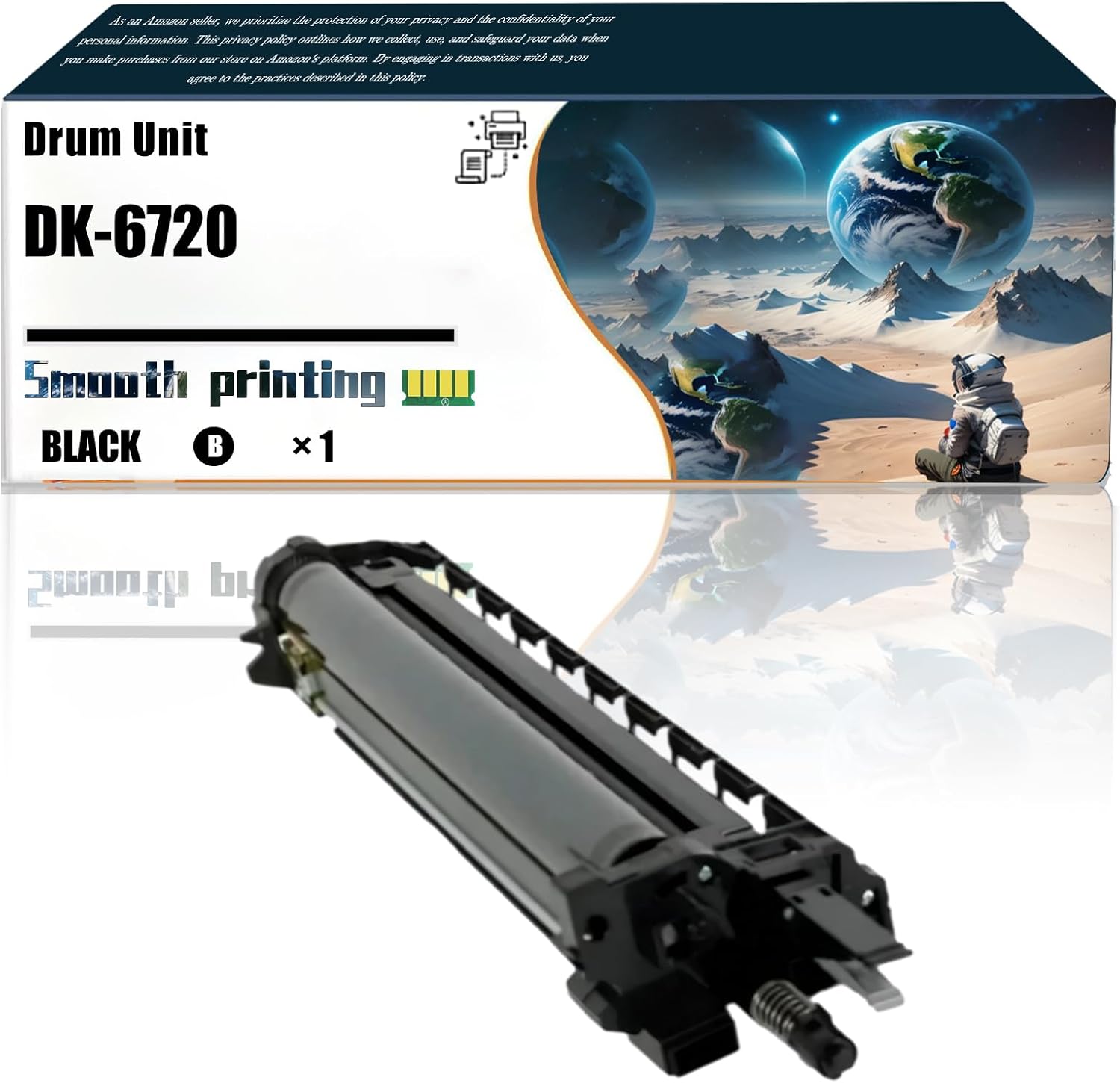 LSSF Replacement Parts Drum Unit DK-6720 Compatible with Kyocera TASKalfa 7002i 8002i Printers, Contains Chip and Clear Printing (Black)