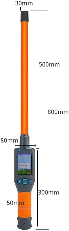 Pet Microchip Scanner ISO11784/85/FDX-B/EMID Animal Handheld Reader,134.2kHz Pet ID Scanner Rechargeable Animal Chip Registration, for Dog/Cat/Pig/Animal (A02-A Yellow Black)